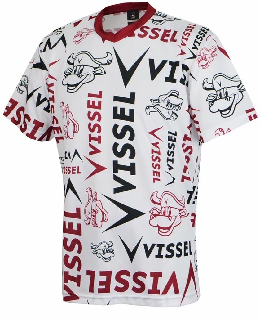Camisa de treino oficial Asics Vissel Kobe 2019 branca